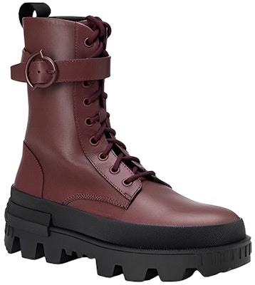 (Women) Moncler 'Red Brown Leather Fashion Lace-Up Booties' 4F00110019A6471 Order (Women) Moncler 'Red Brown Leather Fashion Lace-Up Booties' 4F00110019A6471