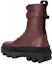 Lookbook (W) Moncler Bottines Mode en Cuir Rouge Brun Lacées 4F00110019A6471