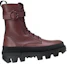 Shop (W) Moncler Bottines Mode en Cuir Rouge Brun Lacées 4F00110019A6471