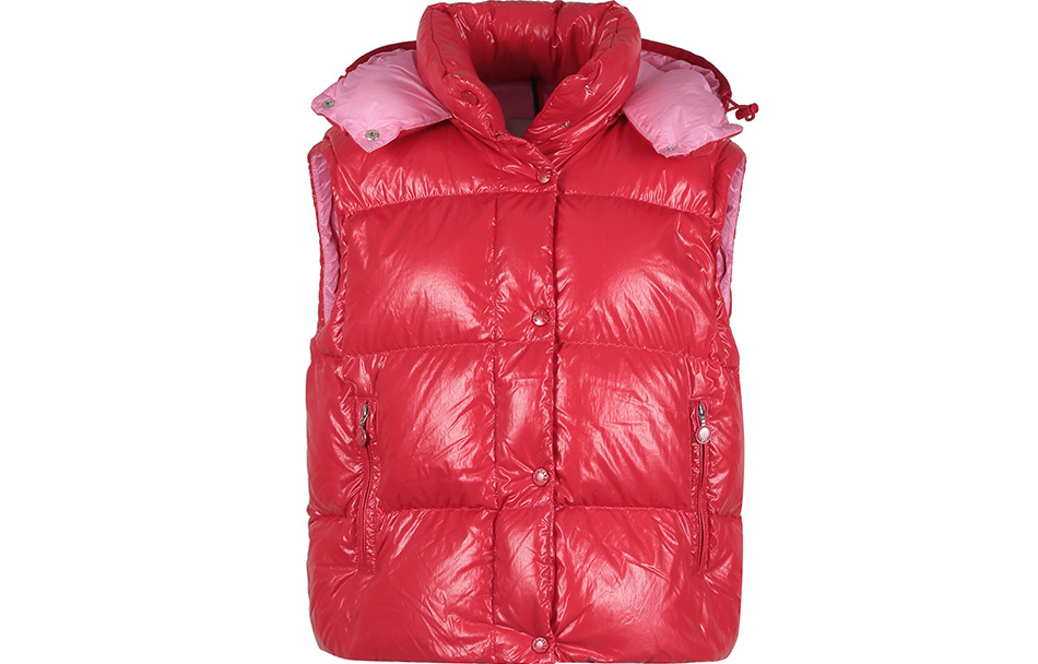 (Women) Moncler  Red Down Jacket with Detachable Sleeves and Hood I10931A00011596NO405 圖 4