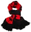 Buy (Women) Moncler Red Knitted Scarf with Logo Design 9900900 959A2 999