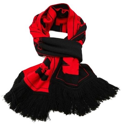 (Women) Moncler Red Knitted Scarf with Logo Design 9900900 959A2 999 Order (Women) Moncler Red Knitted Scarf with Logo Design 9900900 959A2 999