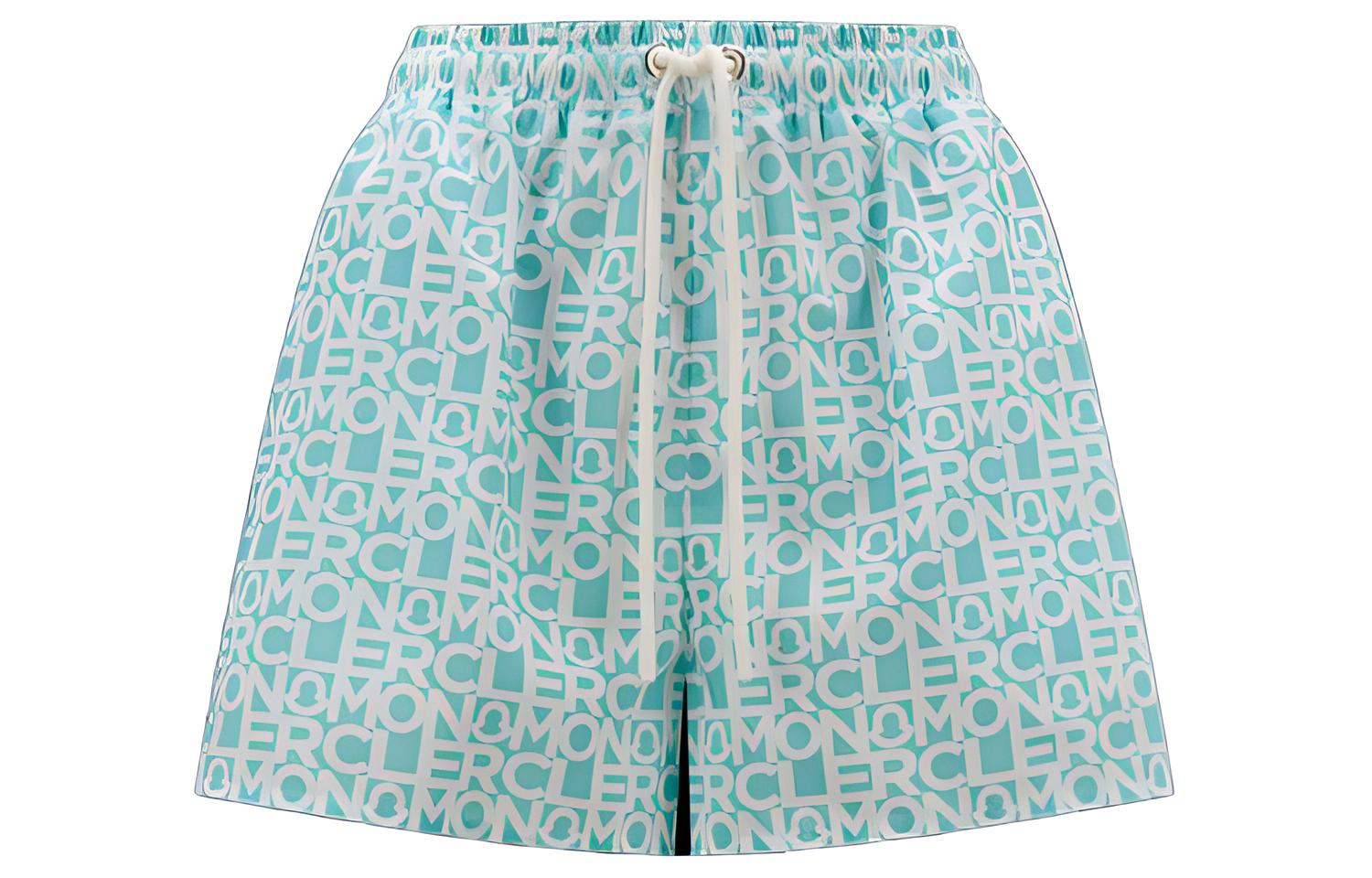 (Women) Moncler  Retro Logo Straight-Cut Casual Shorts. I10932B00014596S8F80