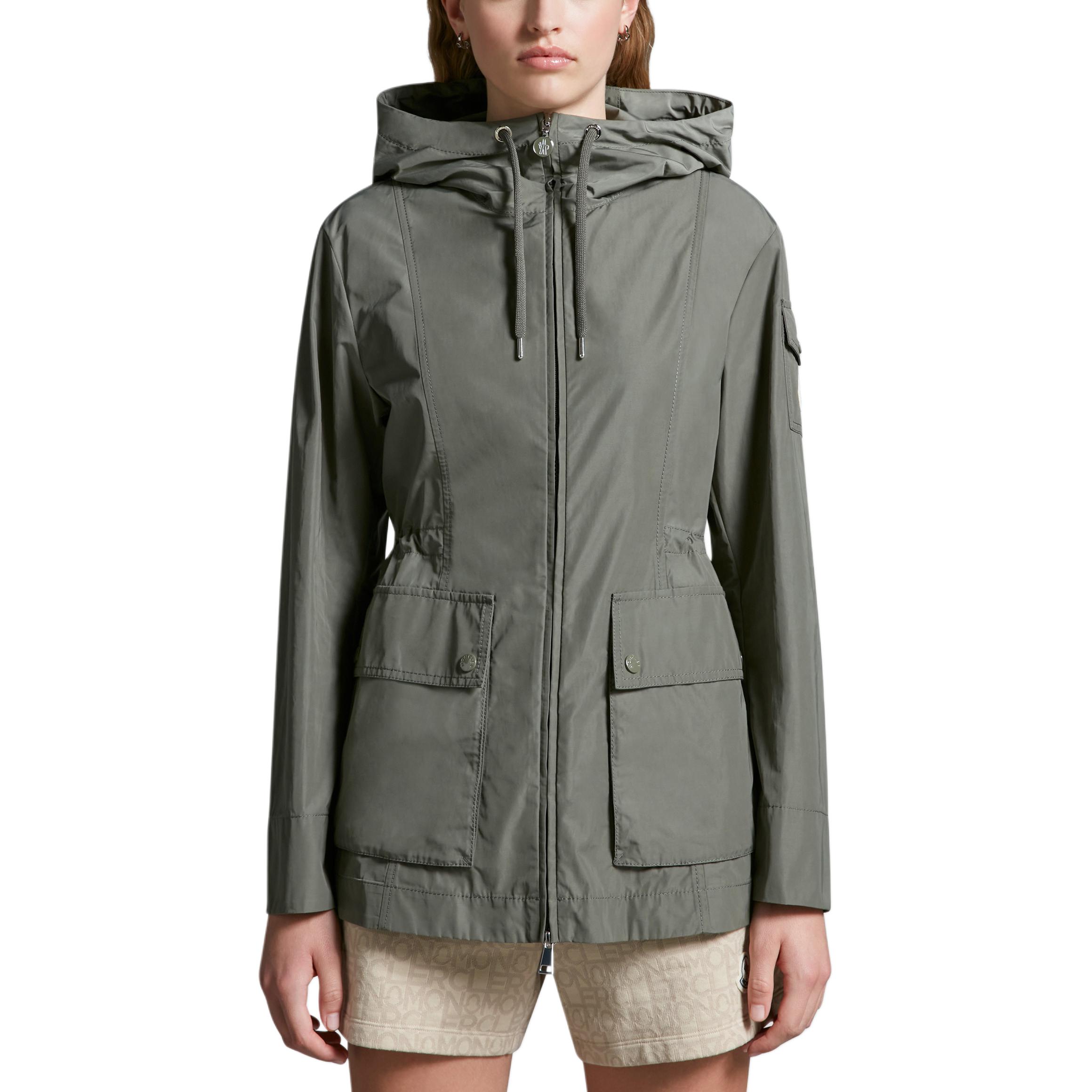 (Women) Moncler  Sage Green Hooded Zip Jacket with Drawstring Hem. J10931A00133549P392E 圖 3