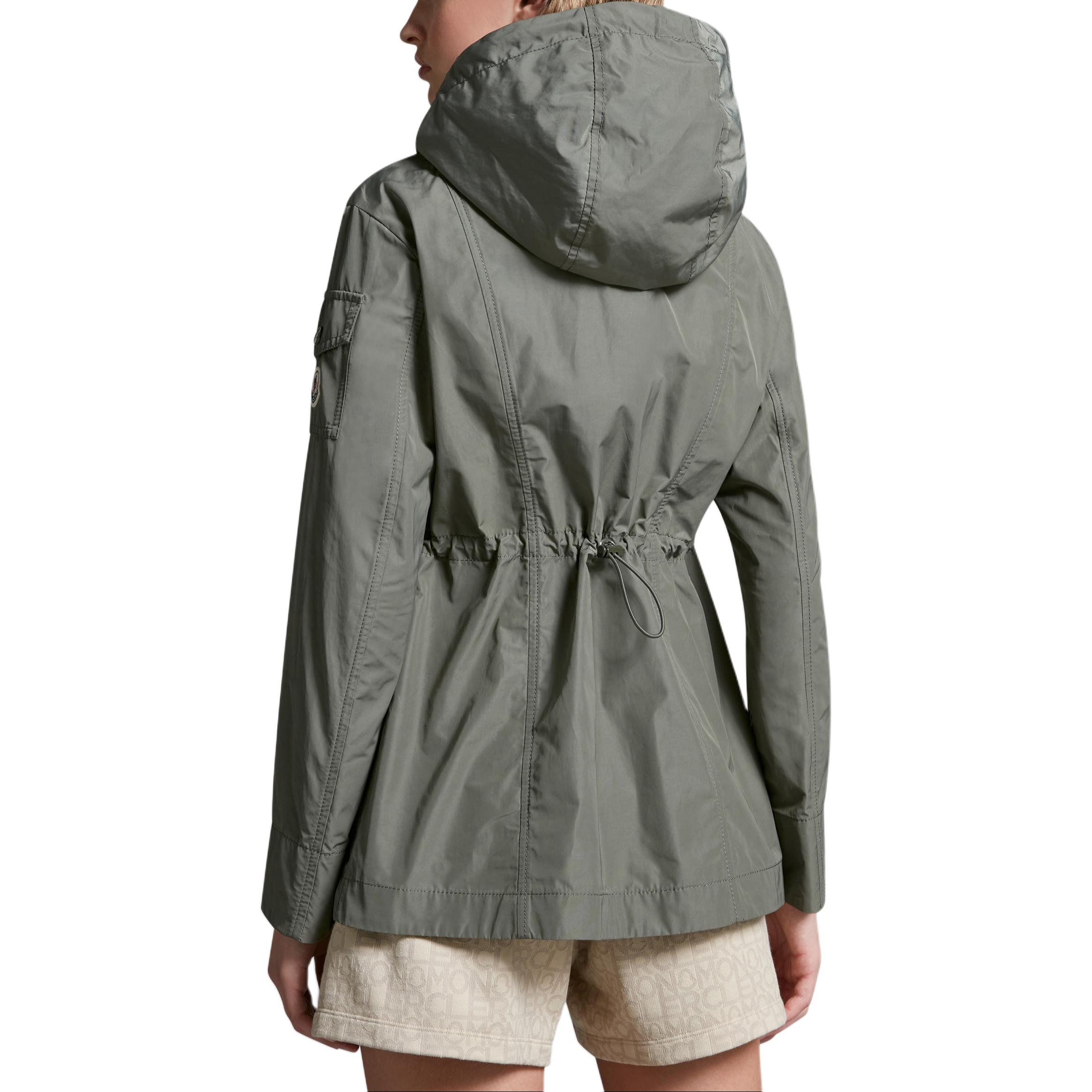 (Women) Moncler  Sage Green Hooded Zip Jacket with Drawstring Hem. J10931A00133549P392E 圖 4