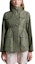 Shop (Women) Moncler Sage Green Slim Fit Long Sleeve Jacket J10931B00003597I9889