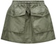 Buy (Women) Moncler Sage Green Utility Pocket Mini Skirt with Elastic Waist. J10932D00013597I9889