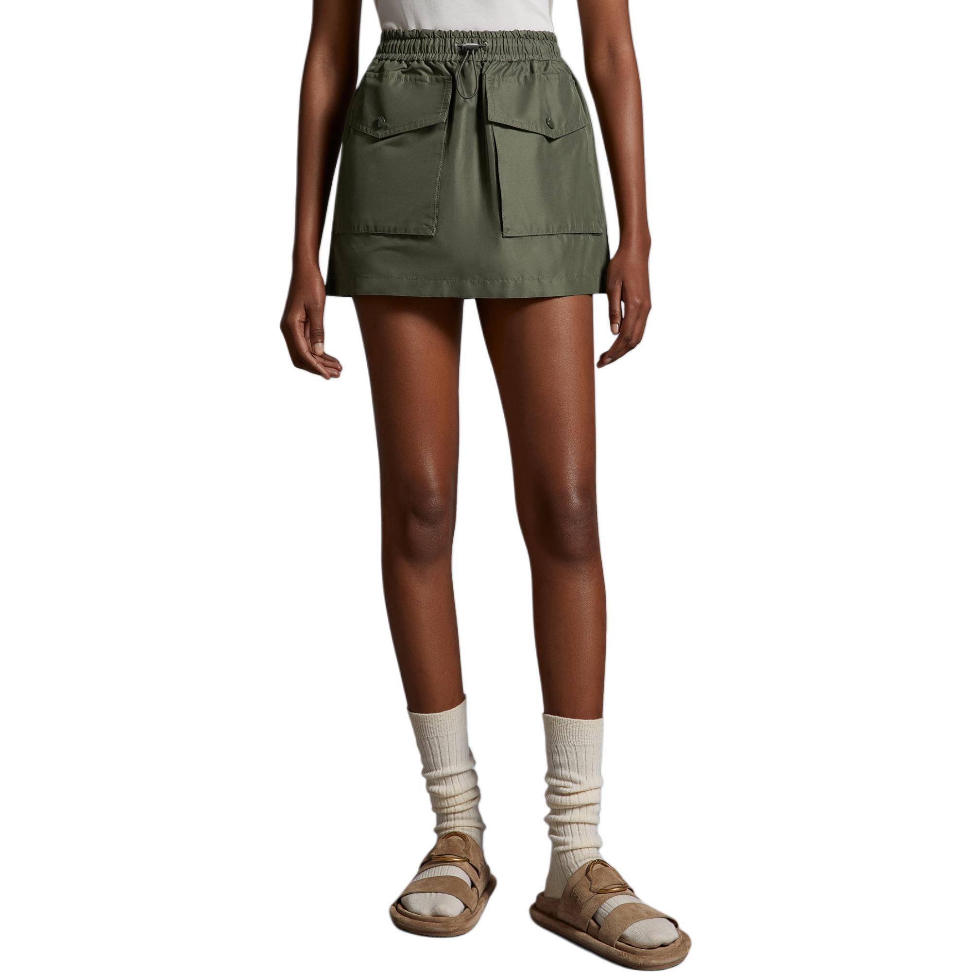 Lookbook (W) 蒙克莱尔 橄榄绿色弹力腰实用口袋迷你裙 J10932D00013597I9889