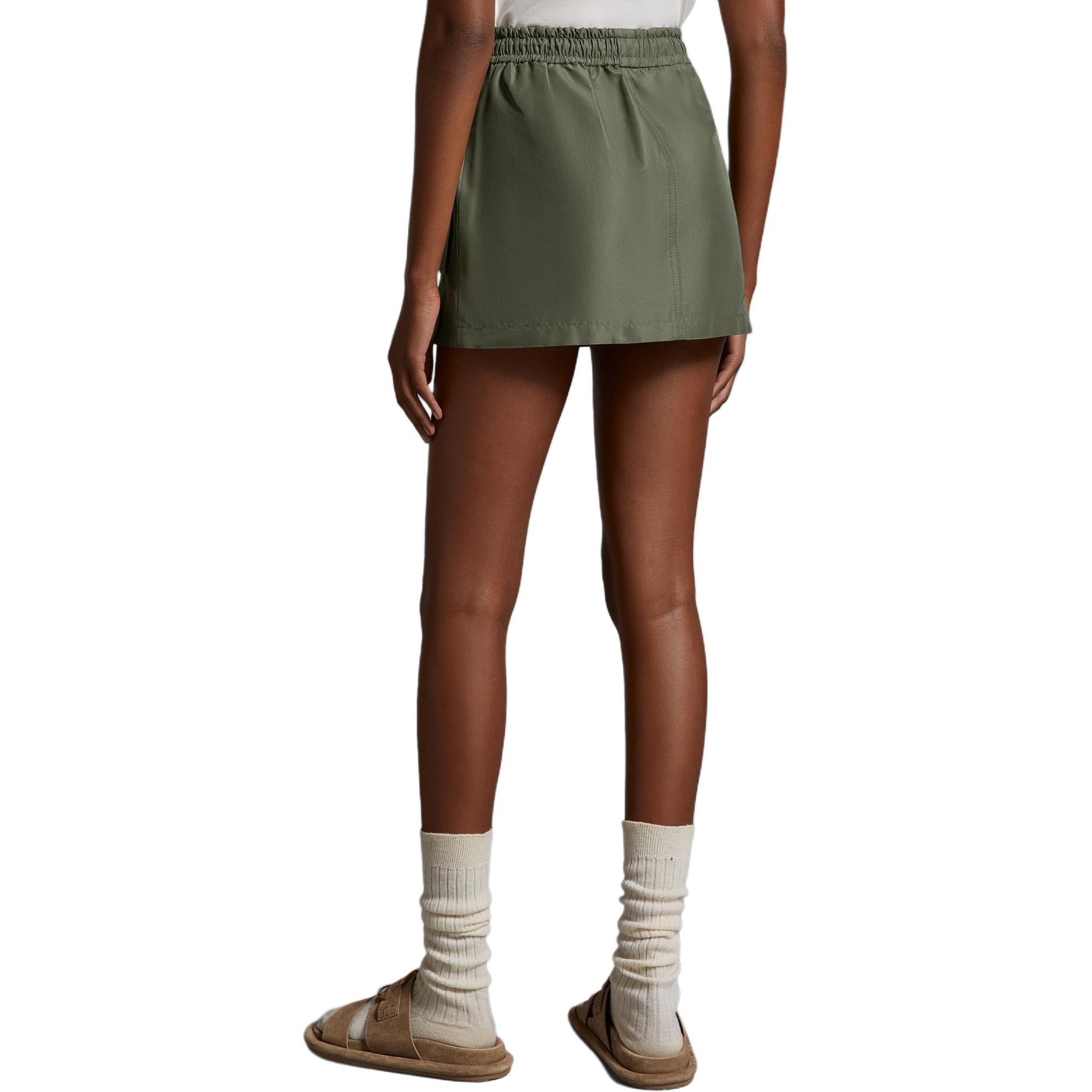 Shop (W) 蒙克莱尔 橄榄绿色弹力腰实用口袋迷你裙 J10932D00013597I9889