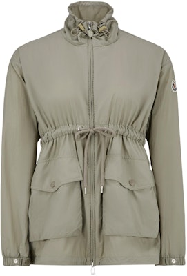 (Women) Moncler Sage Green Zip-Up Slim Fit Jacket with Stand Collar. J10931A00095597IC92G Buy (Women) Moncler Sage Green Zip-Up Slim Fit Jacket with Stand Collar. J10931A00095597IC92G