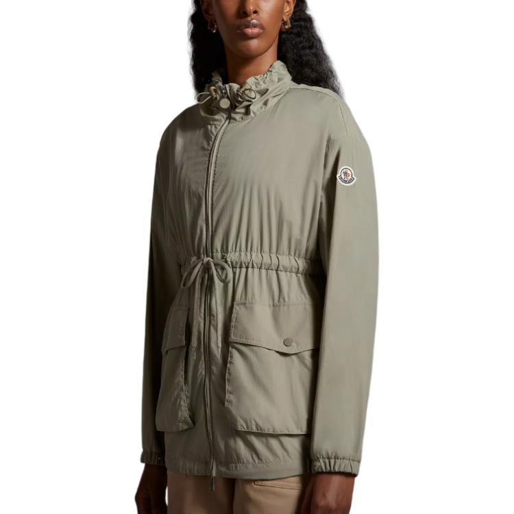 Purchase (W) Moncler 森林綠色修身立領拉鍊外套 J10931A00095597IC92G