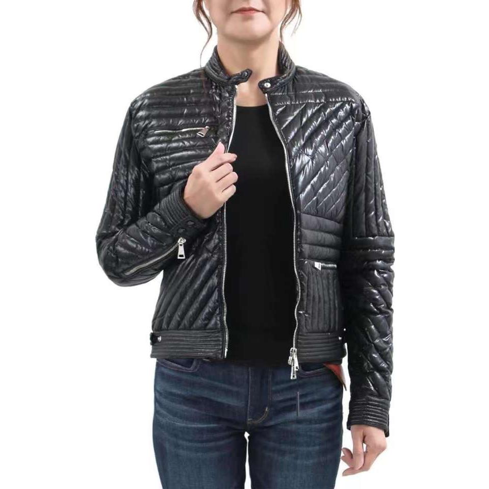 (Women) Moncler  Shiny Black Short Jacket with Logo Patch. 453580568950 圖 3