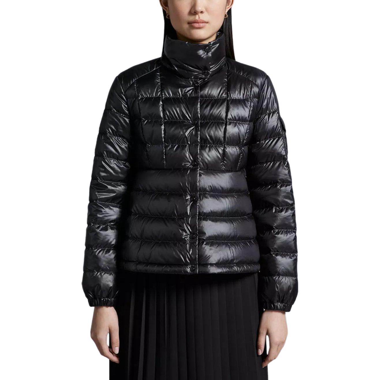 (Women) Moncler  Shiny Puffer Jacket Black - Long Sleeve & High Collar J10931A00006595ZZ999 圖 4