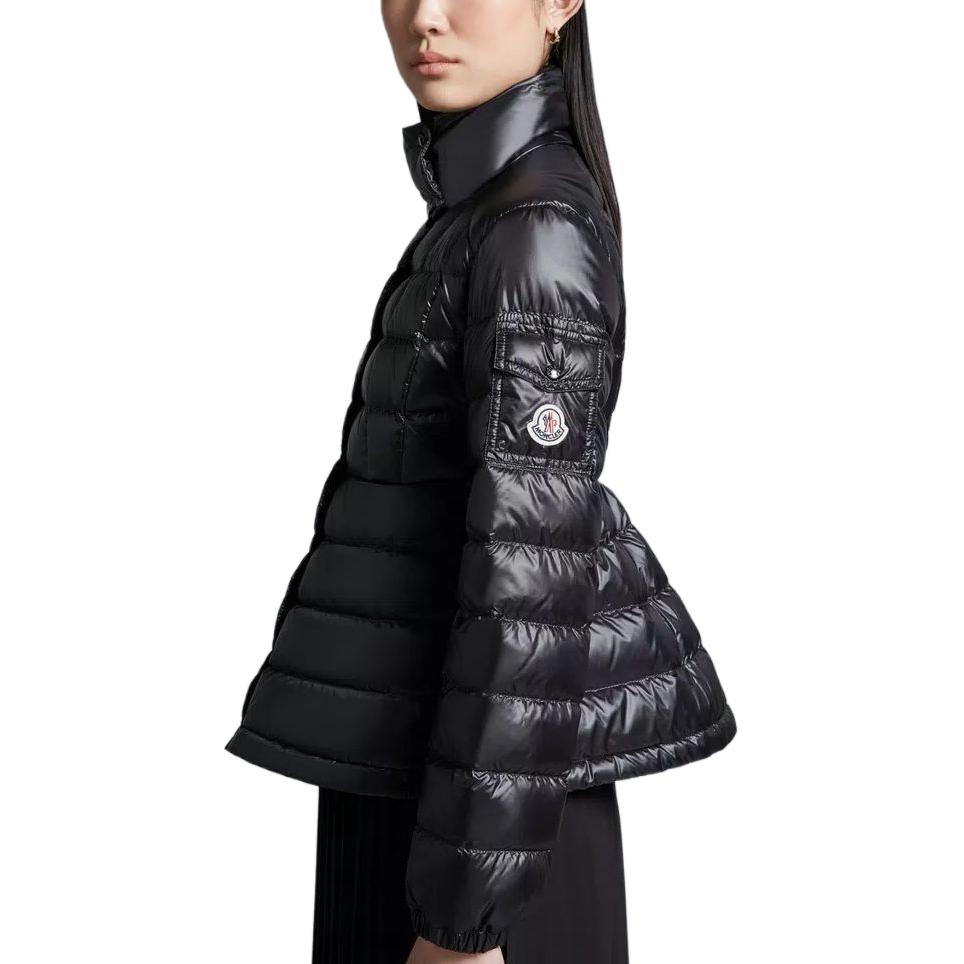 (Women) Moncler  Shiny Puffer Jacket Black - Long Sleeve & High Collar J10931A00006595ZZ999 圖 6