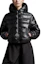 Lookbook (W) モンクレール シャイニーパファージャケット ブラック ジッパー付 フード付き. I10931A00023595OK999