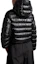 Shop (W) モンクレール シャイニーパファージャケット ブラック ジッパー付 フード付き. I10931A00023595OK999