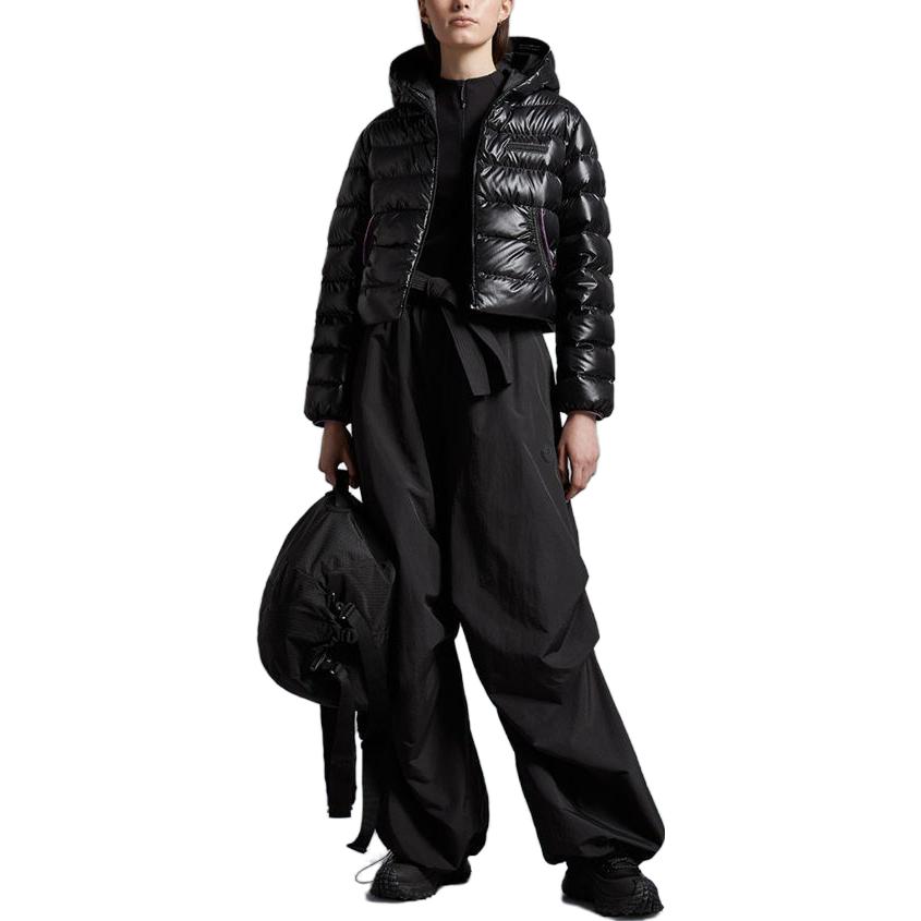 (Women) Moncler  Shiny Puffer Jacket Black with Zipper and Hood. I10931A00023595OK999 圖 6