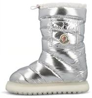 (Women) Moncler 'Silver Sequin Round Toe Flat Heel Short Snow Boots' 4H00070M3668M93 (Women) Moncler 'Silver Sequin Round Toe Flat Heel Short Snow Boots' 4H00070M3668M93