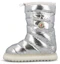Buy (W) Moncler 'Sepatu Boot Salju Pendek Sequin Silver Hak Datar Ujung Bulat' 4H00070M3668M93