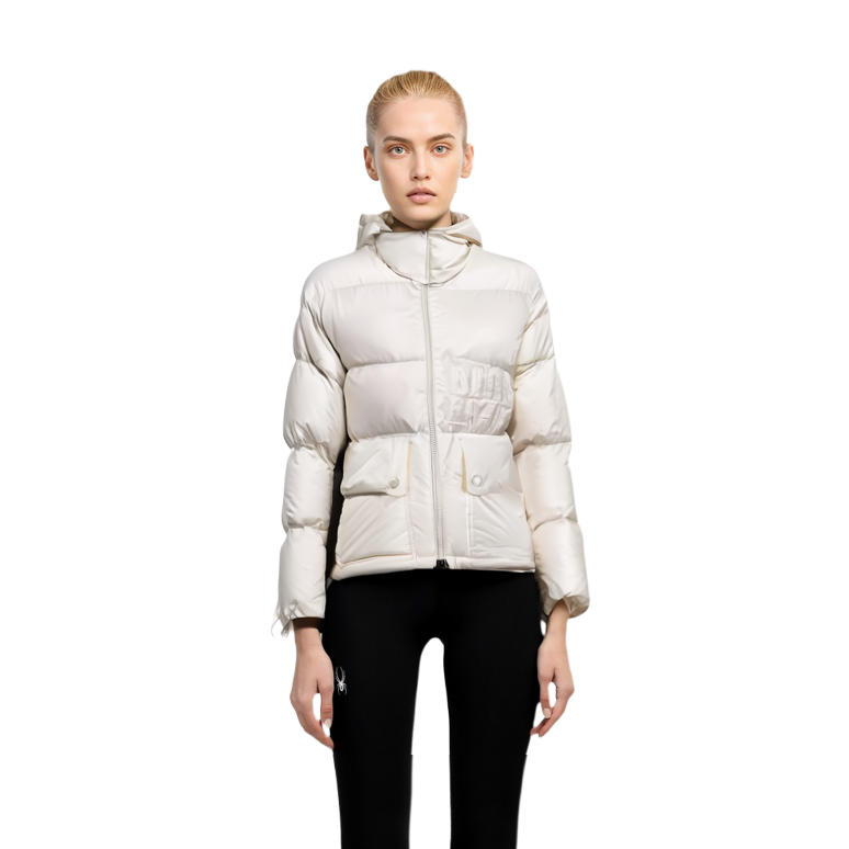 (Women) Moncler  Slim Fit Hooded Long Sleeve Down Jacket - White I20931A000395963V034 圖 3