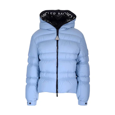 (Women) Moncler Solid Color Down Jacket with Zipper - Blue 1A00024596IU715