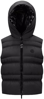 (Women) Moncler Solid Color Hooded Casual Vest Black I20931A00025596IU999 Buy (Women) Moncler Solid Color Hooded Casual Vest Black I20931A00025596IU999
