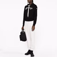 Purchase (Women) Moncler Solid Color Logo Patch Jogger Knit Sweatpants. I10938H00002899WC033
