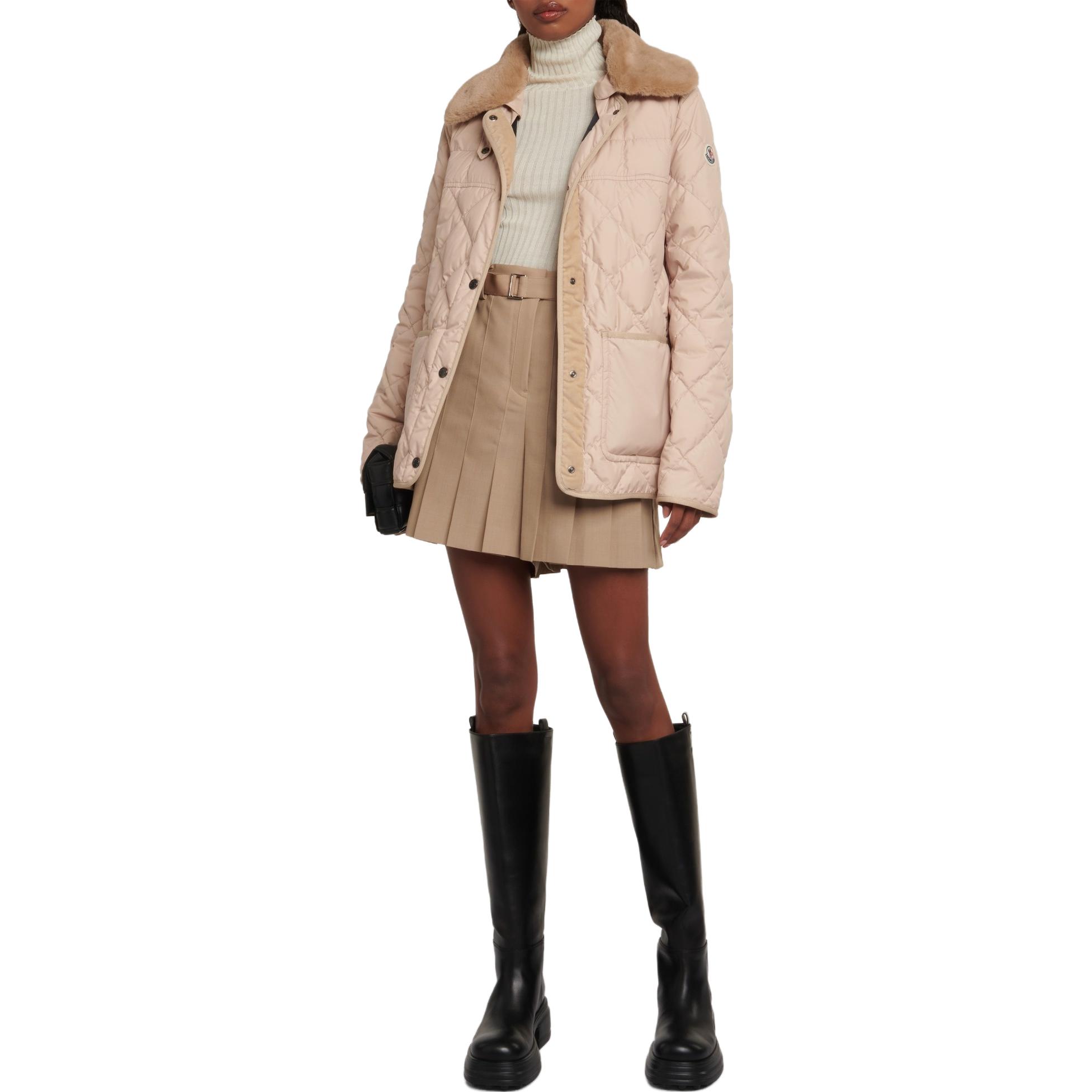 (Women) Moncler  Solid Color Long Sleeve Down Jacket with Single Button Front. I20931A0007154A81222 圖 3