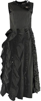 (Women) Moncler Solid Color Ruffle Sleeveless Dress. 681048054155999 Order (Women) Moncler Solid Color Ruffle Sleeveless Dress. 681048054155999