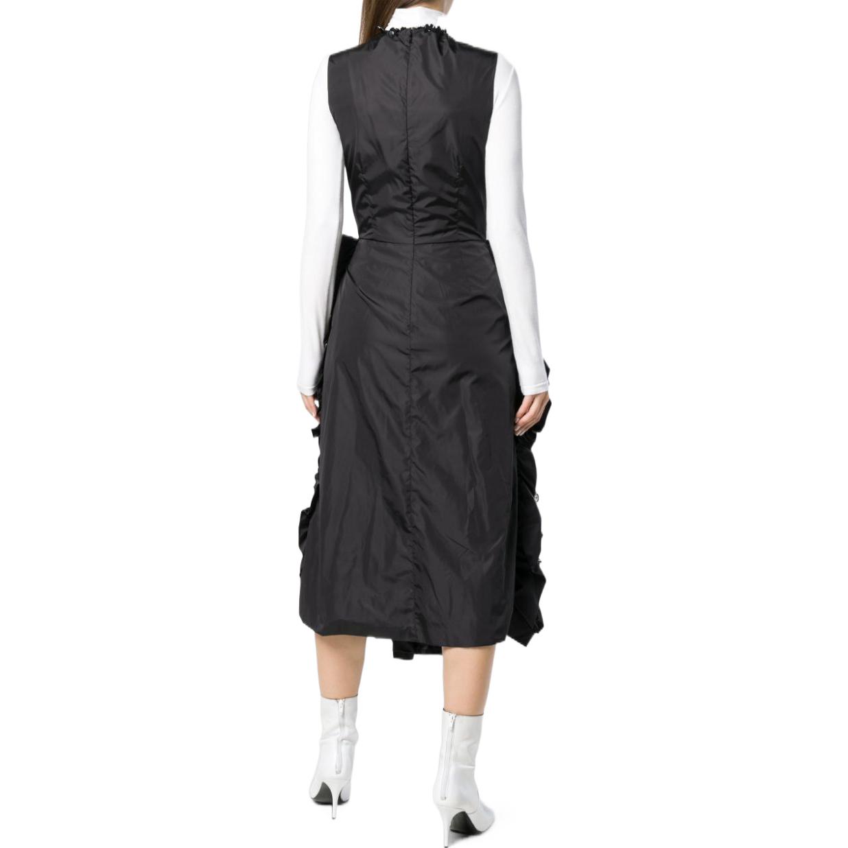 Shop (W) 蒙克勒纯色荷叶边无袖连衣裙 681048054155999