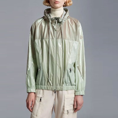 (Women) Moncler Solid Color Zip-Up Hoodie Jacket Light Green SS23. I10931A00054596L980T Purchase (Women) Moncler Solid Color Zip-Up Hoodie Jacket Light Green SS23. I10931A00054596L980T