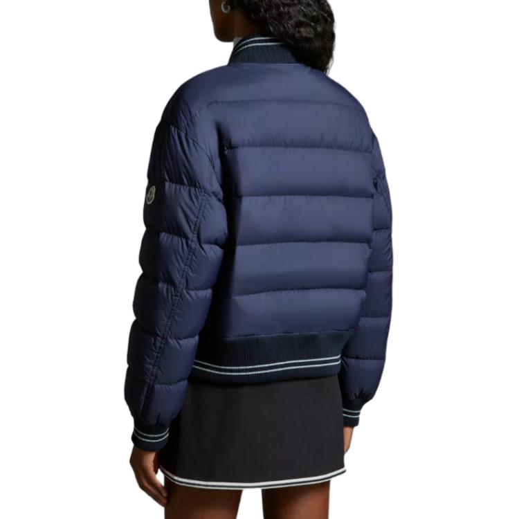 (Women) Moncler  Solid Color Zip Long Sleeve Down Jacket - Blue J10931A00077596TM774 圖 4
