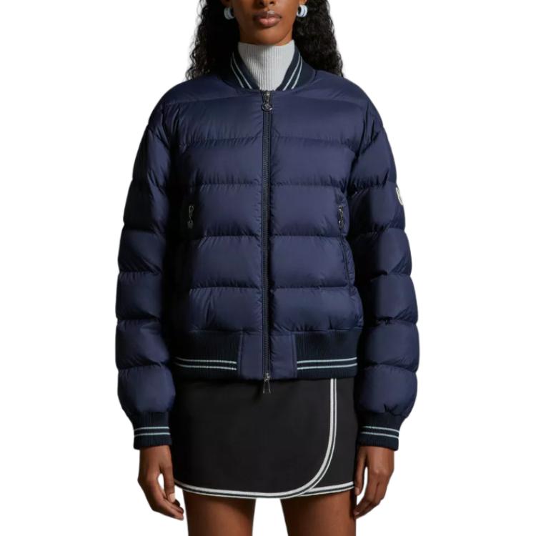 (Women) Moncler  Solid Color Zip Long Sleeve Down Jacket - Blue J10931A00077596TM774 圖 5