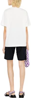 Purchase (W) モンクレール SS23 ロゴストライププリント クルーネックTシャツ ホワイト I10938C00027829HP033