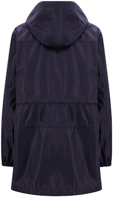 (Women) Moncler SS23 Navy Hooded Jacket with Logo Print and Drawstring Waist. 1A00123539ZD778 Lookbook (Women) Moncler SS23 Navy Hooded Jacket with Logo Print and Drawstring Waist. 1A00123539ZD778