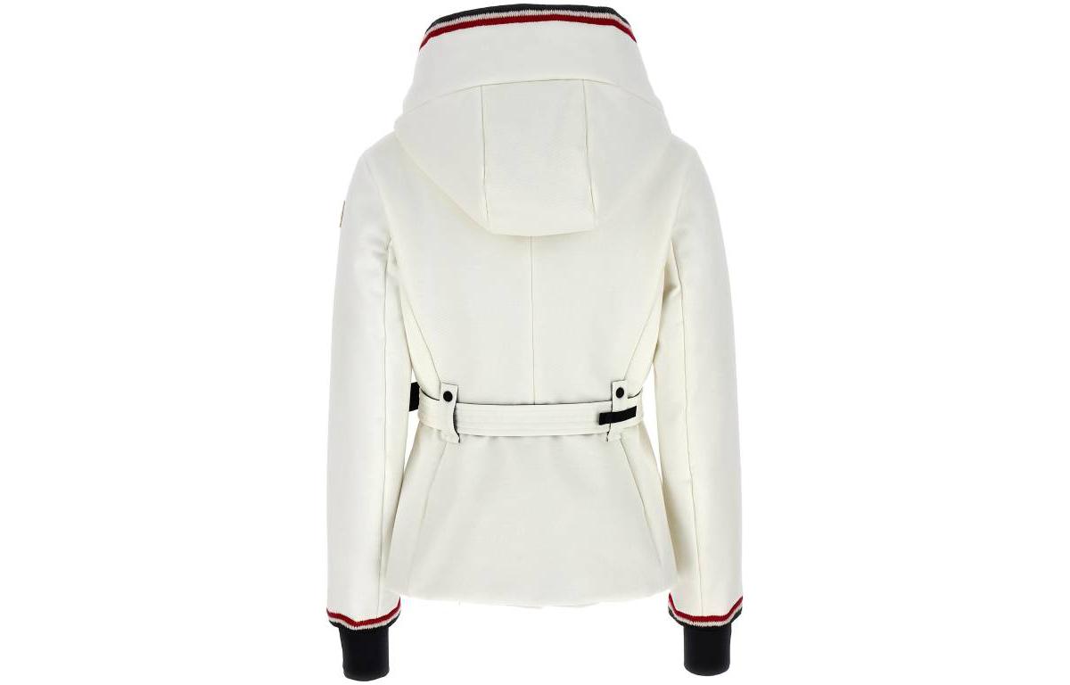(Women) Moncler  Striped Hooded Zip-Up Down Jacket White 1A0002653063036 圖 3