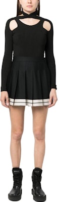 (Women) Moncler Striped Pleated Casual Mini Skirt. H209L2D00001M2485 Lookbook (Women) Moncler Striped Pleated Casual Mini Skirt. H209L2D00001M2485