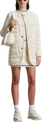 (Women) Moncler Tweed Low-Rise A-Line Mini Skirt White Casual Short Skirt. J10932D00009597JV060 Lookbook (Women) Moncler Tweed Low-Rise A-Line Mini Skirt White Casual Short Skirt. J10932D00009597JV060