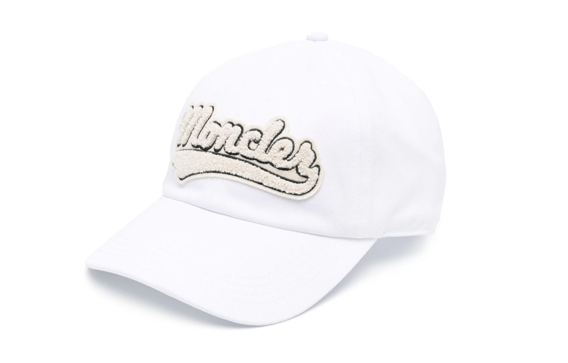 Order (Women) Moncler  White Baseball Cap with Logo Patch. I20933B000030U162