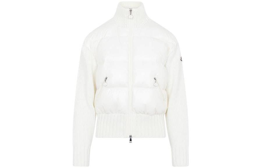 (Women) Moncler  White Corduroy Padded Wool High-Neck Short Down Jacket. 9B00004M2089034 圖 2