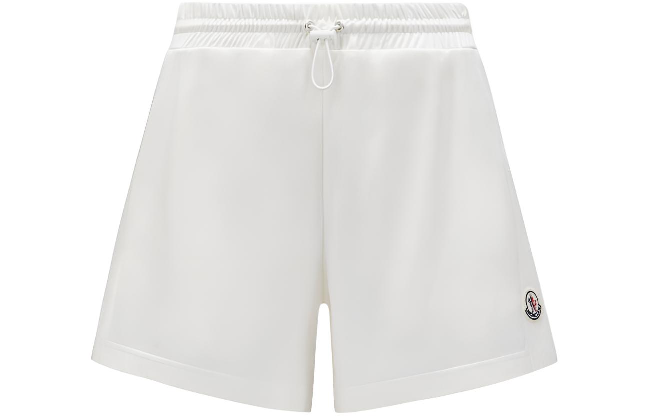 (Women) Moncler  White Drawstring Casual Knit Shorts. J10938H0001689AJU034