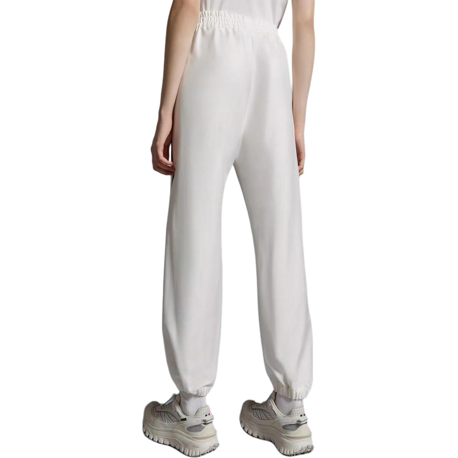 Shop (W) モンクレール ホワイト ストライプ ストレートカット カジュアルパンツ. J10932A00001597DR034