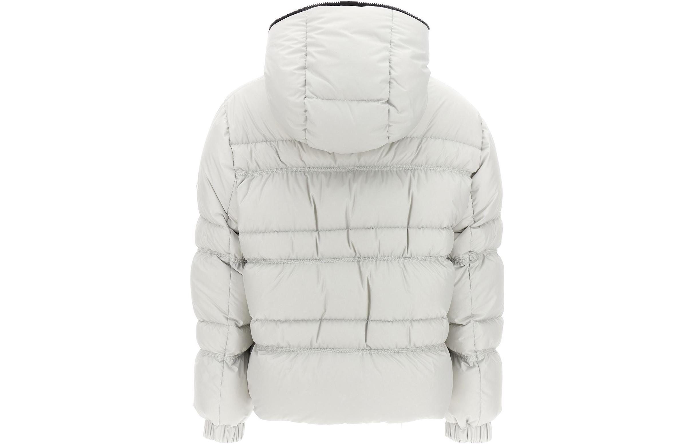 (Women) Moncler  White Hooded Colorblock Zip Puffer Jacket. 1A00024596IU90D 圖 3