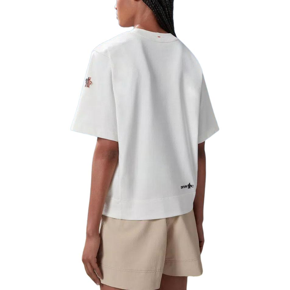 (Women) Moncler  White Letter Print Crewneck Short-Sleeve T-Shirt. J10988C0000283927041 圖 5