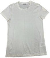 (Women) Moncler White Logo Graphic Short Sleeve T-Shirt. 209380862608390X035 (Women) Moncler White Logo Graphic Short Sleeve T-Shirt. 209380862608390X035