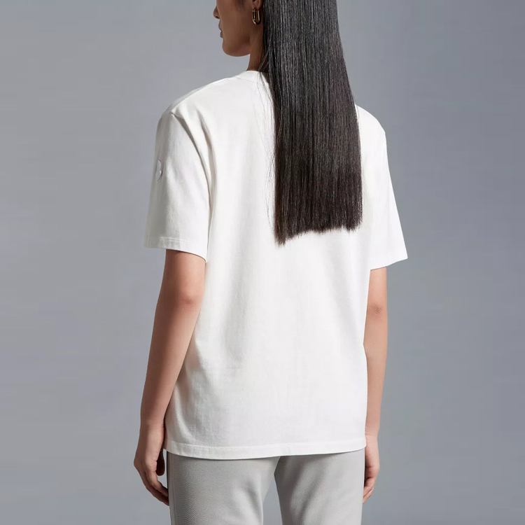(Women) Moncler  White Logo Print Crewneck T-Shirt FW22 Collection. H20938C00024829HP033 圖 5