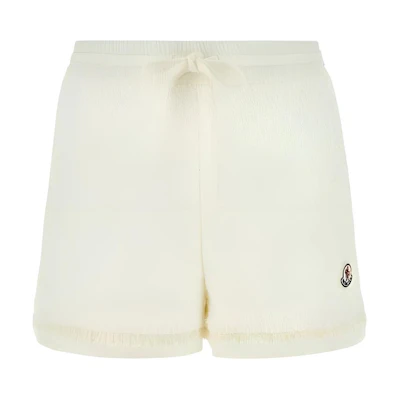 (Women) Moncler White Logo Print Drawstring Casual Shorts. 2B00007597NZ034
