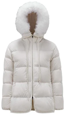 (Women) Moncler White Long Down Jacket with Hood. I20931A0009254A81034 Buy (Women) Moncler White Long Down Jacket with Hood. I20931A0009254A81034
