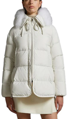 (Women) Moncler White Long Down Jacket with Hood. I20931A0009254A81034 Lookbook (Women) Moncler White Long Down Jacket with Hood. I20931A0009254A81034