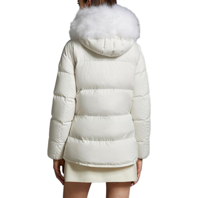 (Women) Moncler  White Long Down Jacket with Hood. I20931A0009254A81034 圖 4